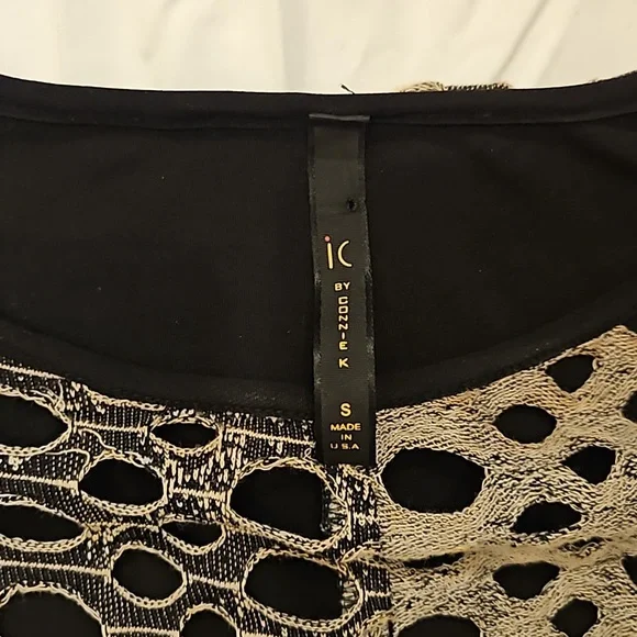Black and biege tunic iC by Connie K - Picture 4 of 5